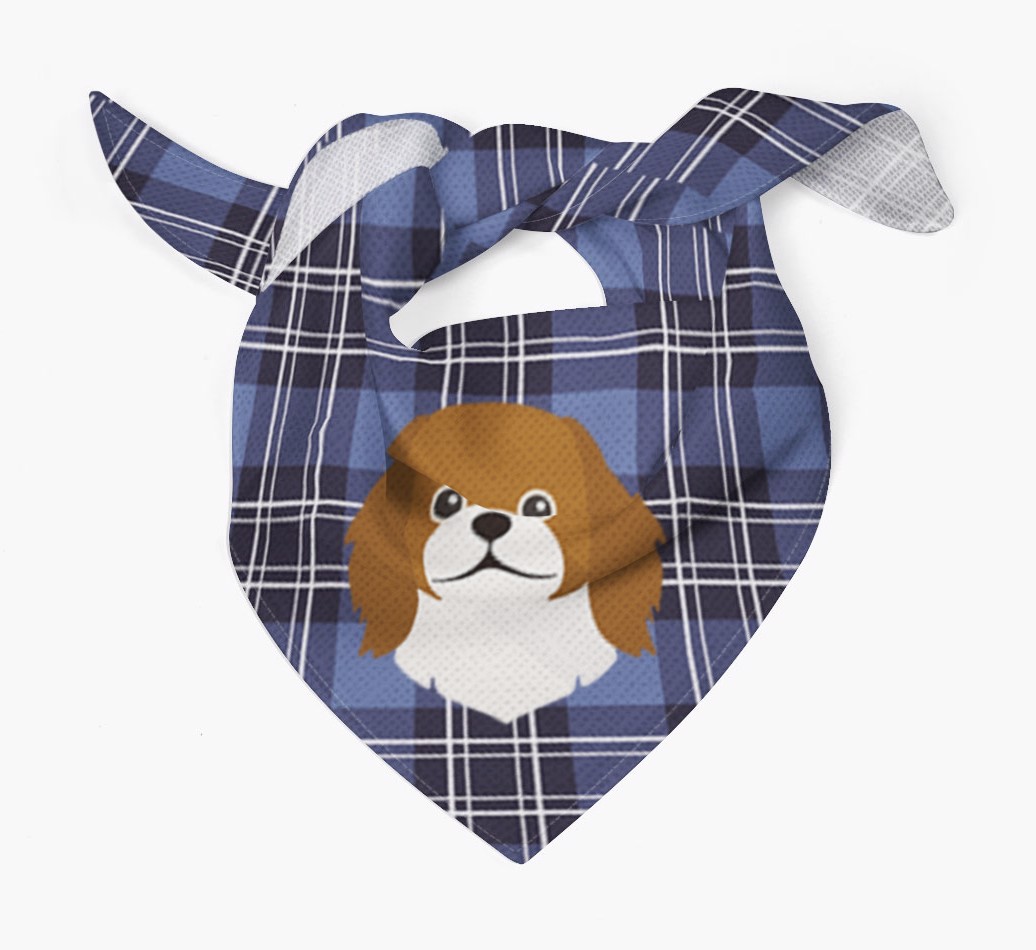 Scottish Tartan Pattern - Personalised {breedFullName} Bandana