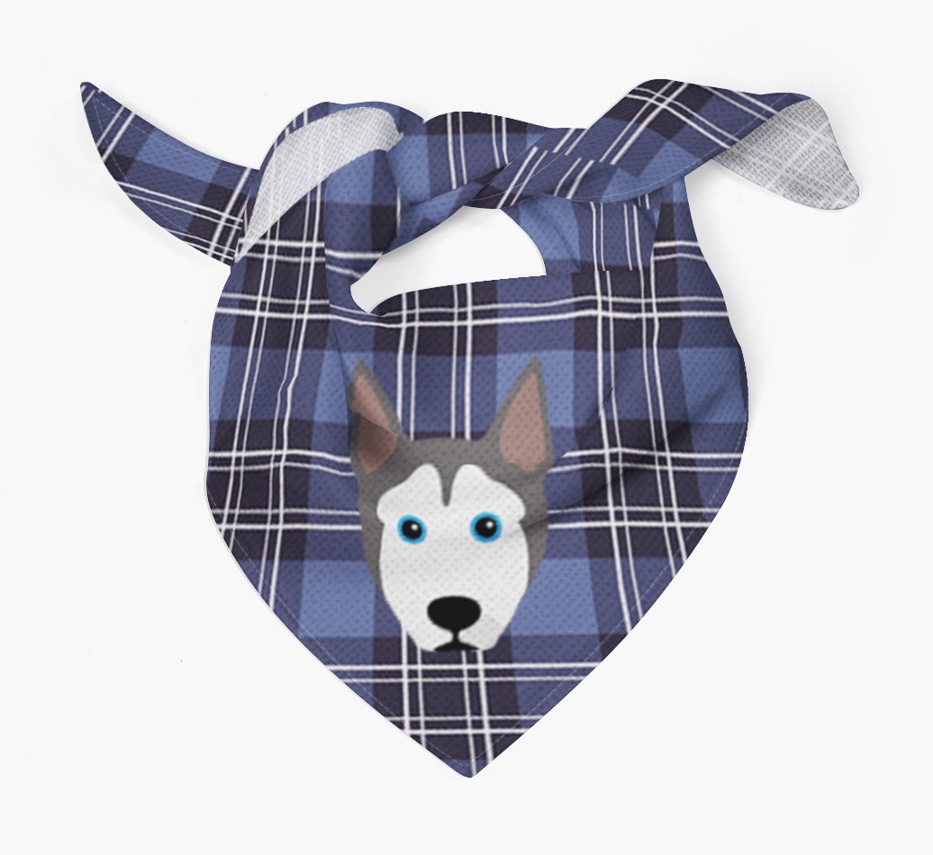 Scottish Tartan Pattern - Personalised {breedFullName} Bandana