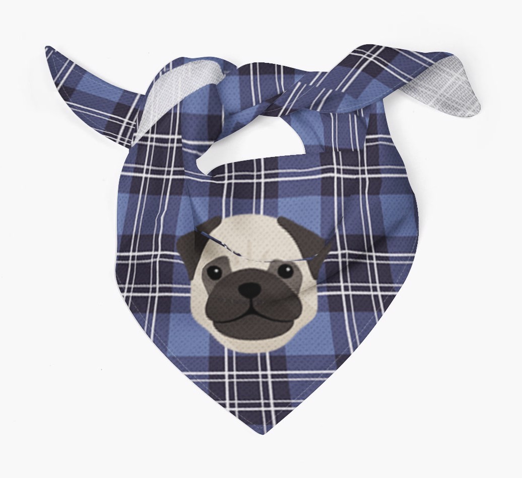 Scottish Tartan Pattern - Personalised {breedFullName} Bandana