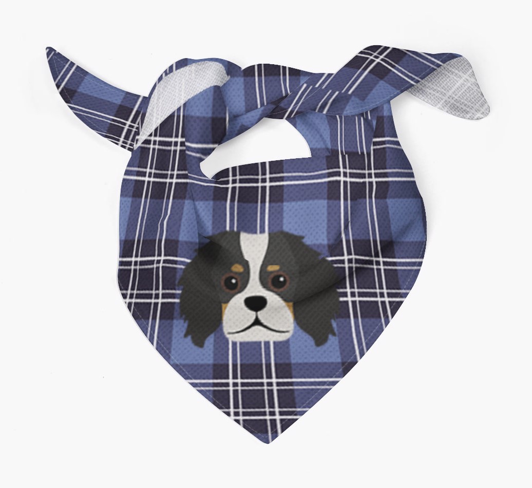 Scottish Tartan Pattern - Personalised {breedFullName} Bandana