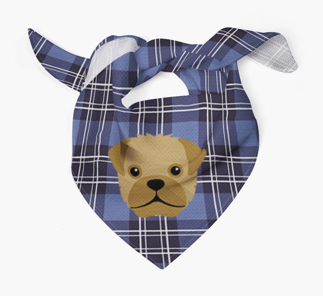 Scottish Tartan Pattern - Personalised {breedFullName} Bandana