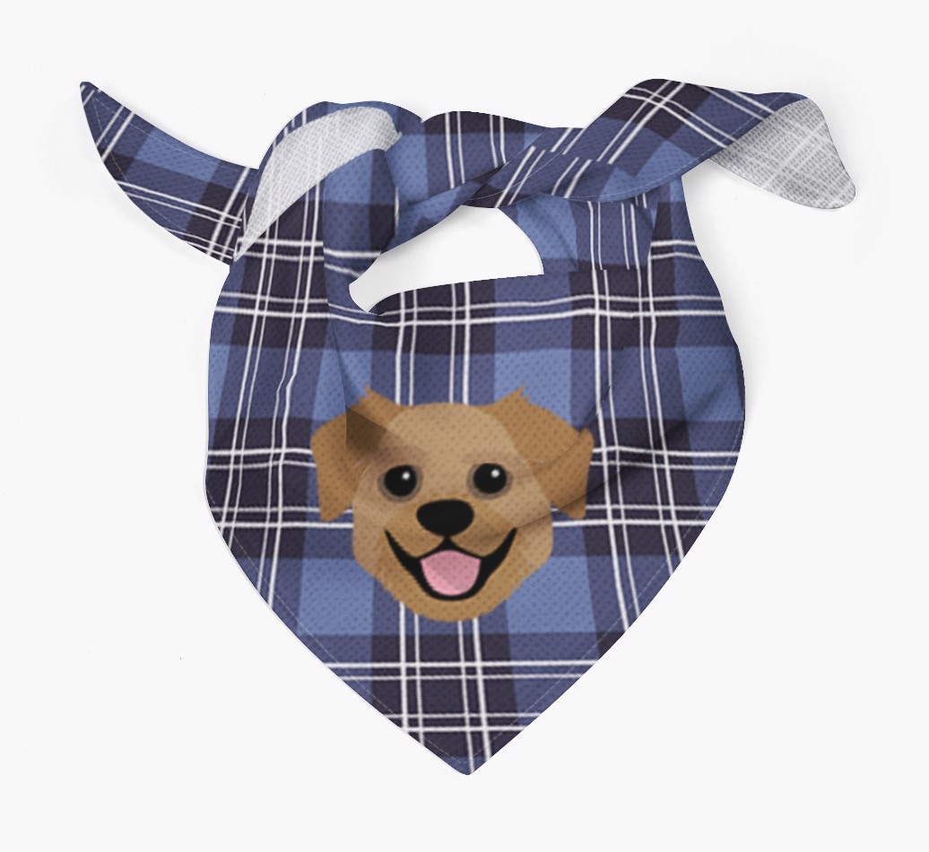 Scottish Tartan Pattern - Personalised {breedFullName} Bandana