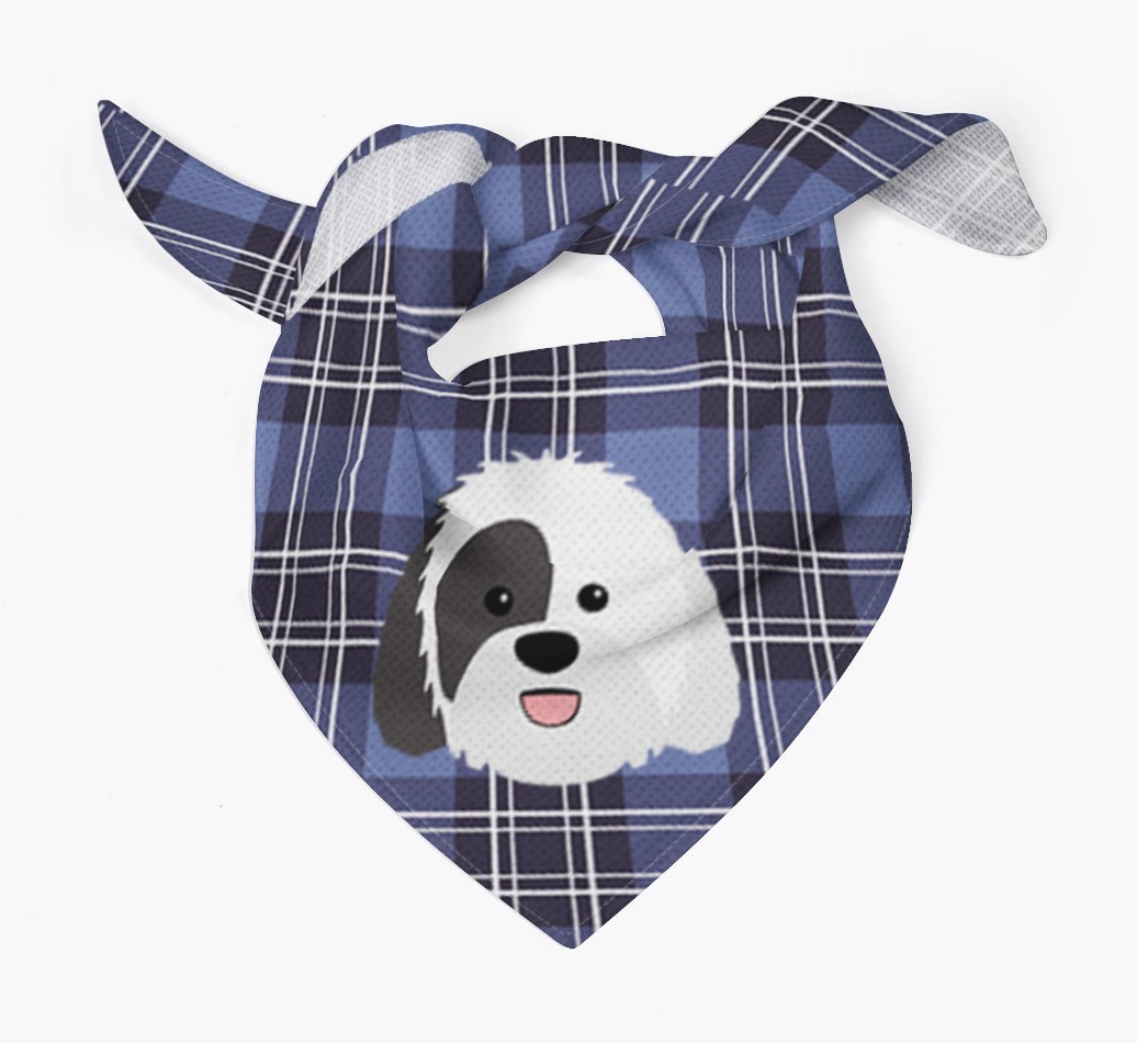 Scottish Tartan Pattern - Personalised {breedFullName} Bandana