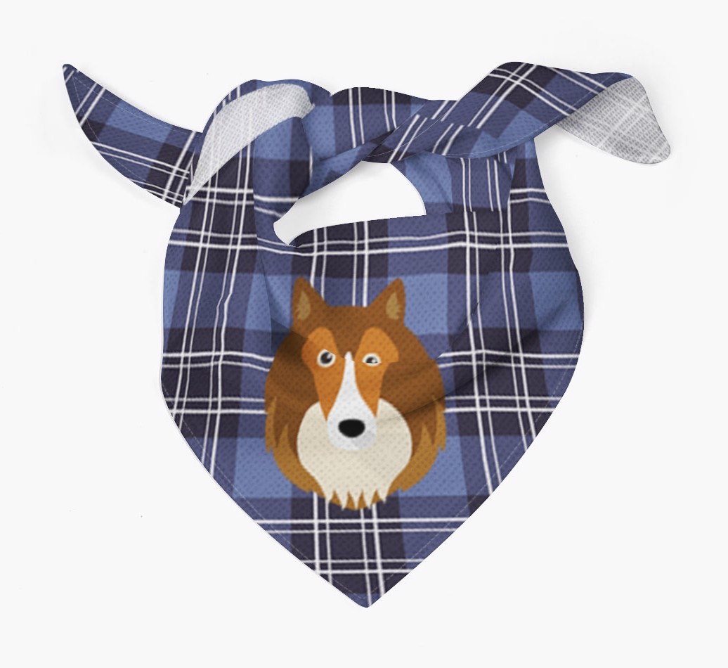 Scottish Tartan Pattern - Personalised {breedFullName} Bandana