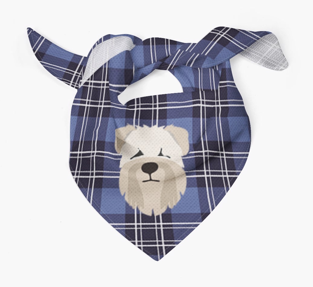 Scottish Tartan Pattern - Personalised {breedFullName} Bandana