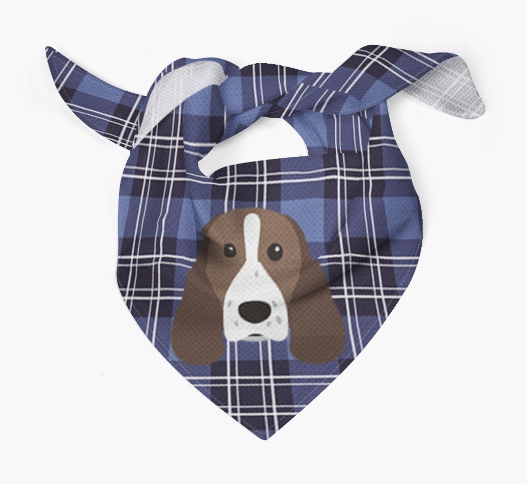 Scottish Tartan Pattern - Personalised {breedFullName} Bandana