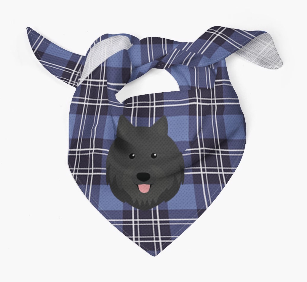 Scottish Tartan Pattern - Personalised {breedFullName} Bandana