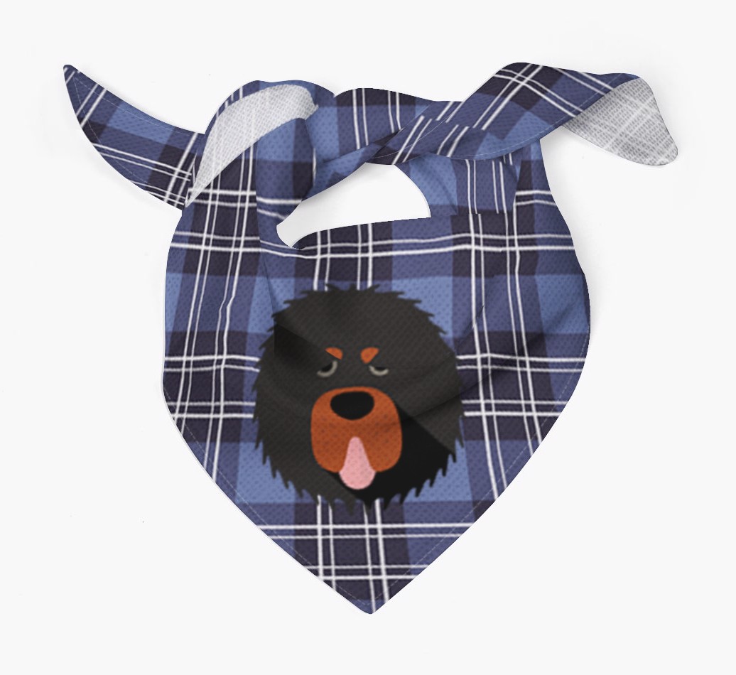 Scottish Tartan Pattern - Personalised {breedFullName} Bandana