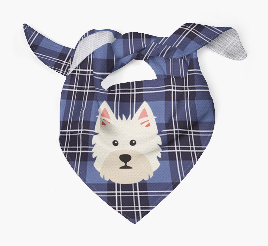 Scottish Tartan Pattern - Personalised {breedFullName} Bandana