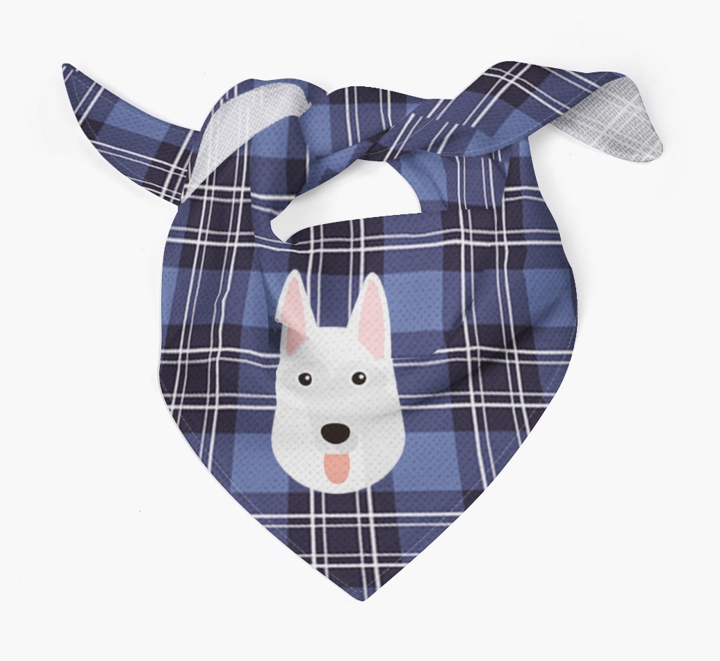 Scottish Tartan Pattern - Personalised {breedFullName} Bandana