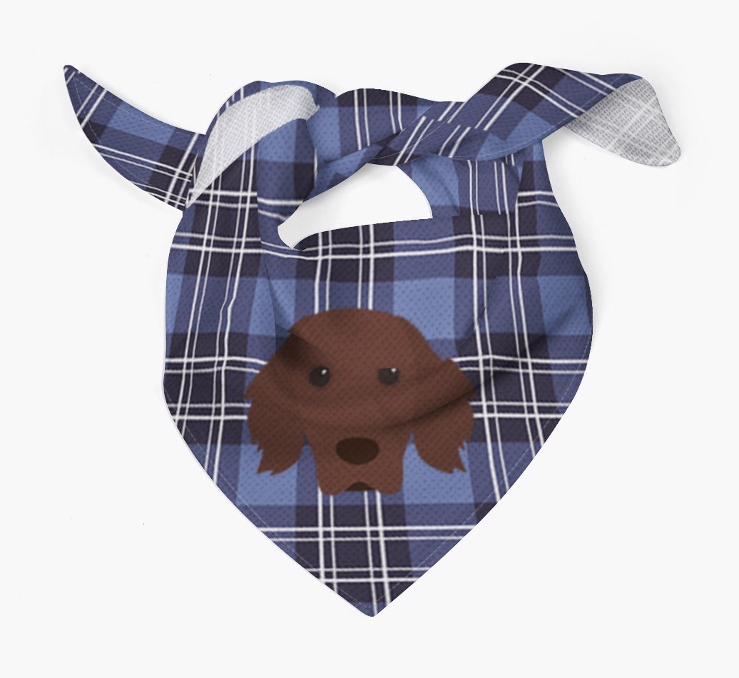 Scottish Tartan Pattern - Personalised {breedFullName} Bandana