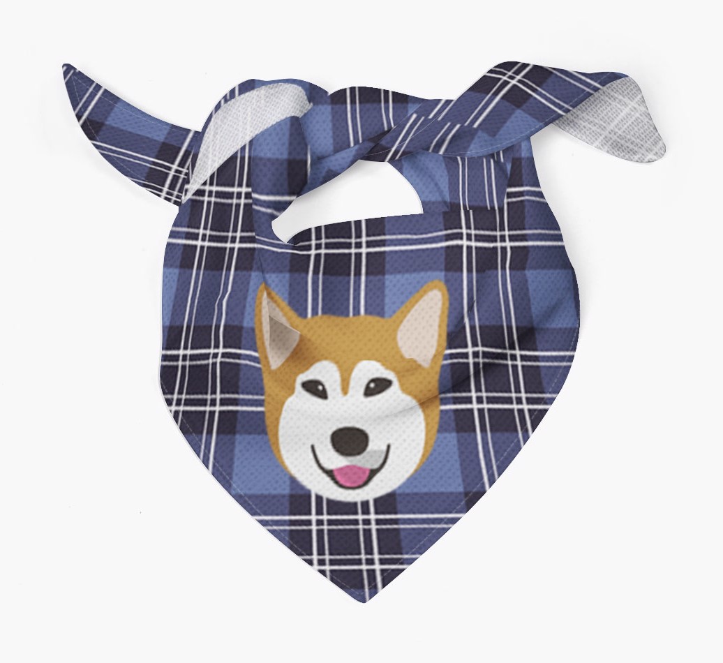 Scottish Tartan Pattern - Personalized {breedFullName} Bandana