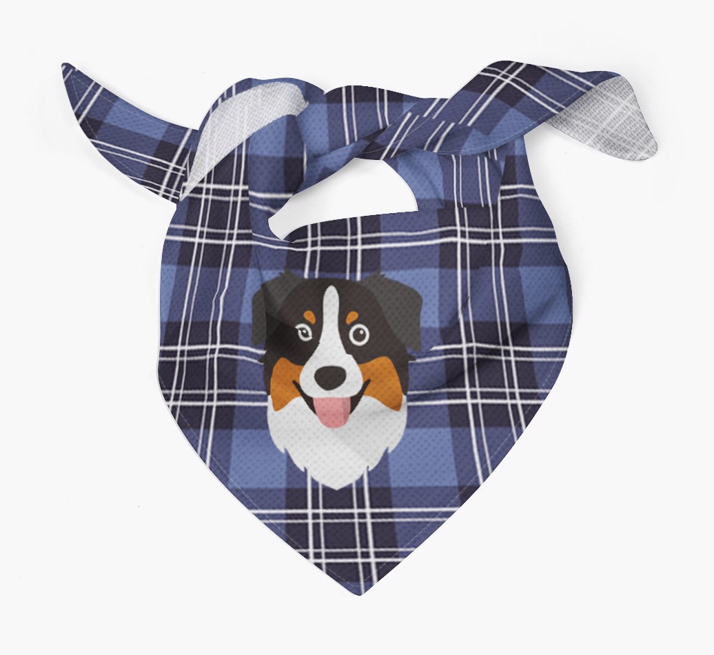 Scottish Tartan Pattern - Personalized {breedFullName} Bandana