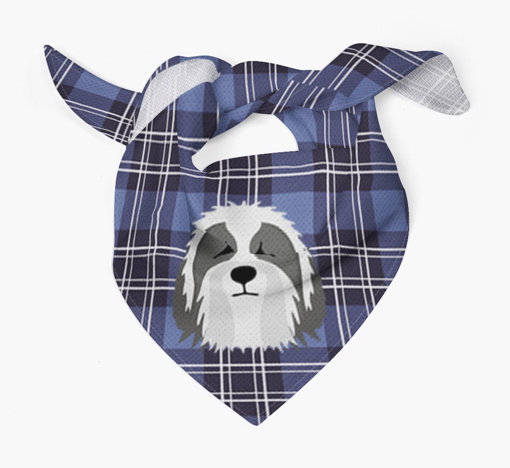 Scottish Tartan Pattern - Personalized {breedFullName} Bandana