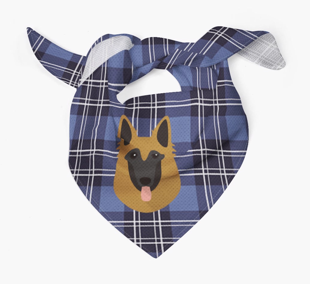 Scottish Tartan Pattern - Personalized {breedFullName} Bandana