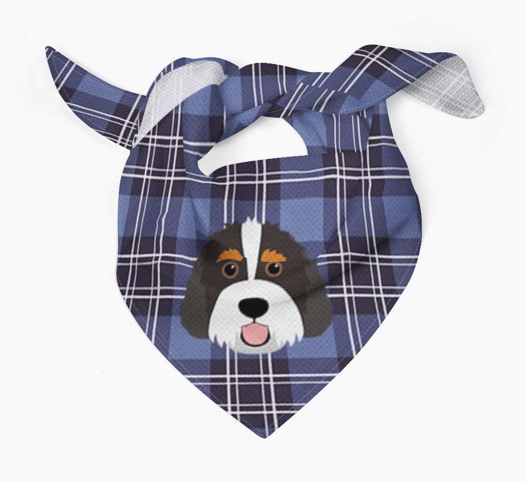 Scottish Tartan Pattern - Personalized {breedFullName} Bandana