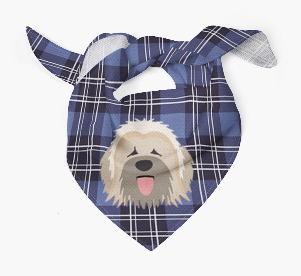Scottish Tartan Pattern - Personalized {breedFullName} Bandana