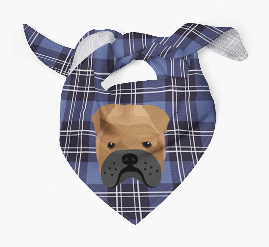 Scottish Tartan Pattern - Personalized {breedFullName} Bandana