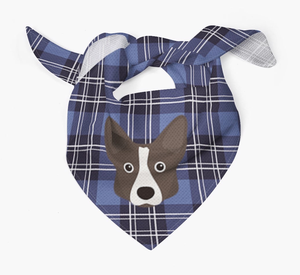 Scottish Tartan Pattern - Personalized {breedFullName} Bandana