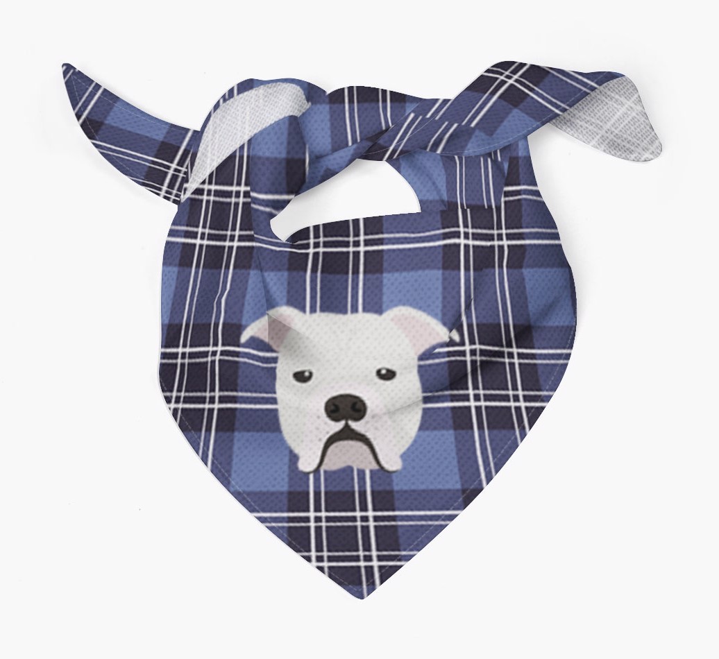 Scottish Tartan Pattern - Personalized {breedFullName} Bandana