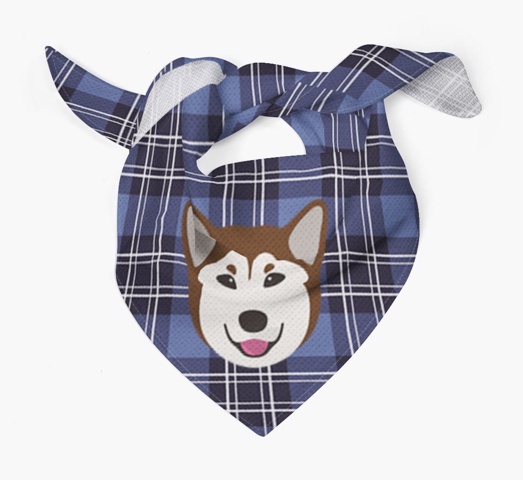 Scottish Tartan Pattern - Personalized {breedFullName} Bandana