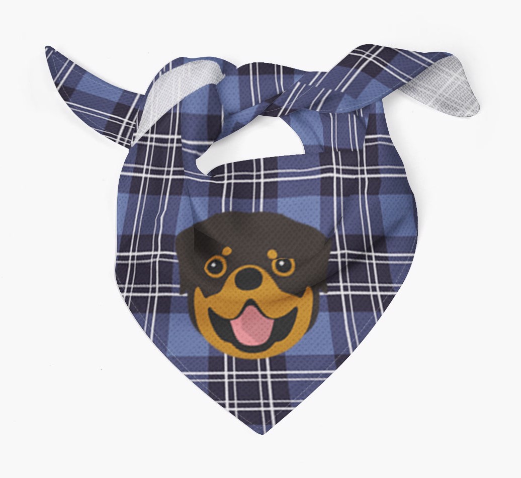 Scottish Tartan Pattern - Personalized {breedFullName} Bandana