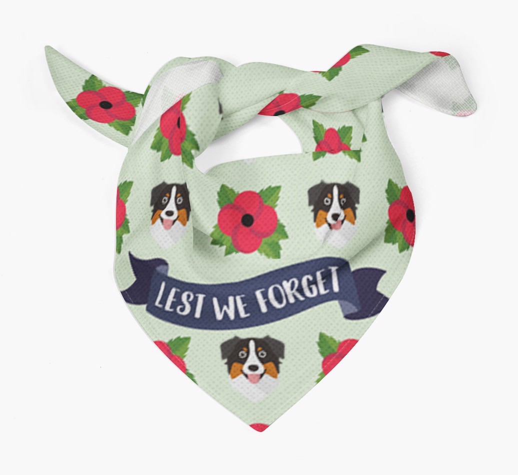 'Lest We Forget' - Personalised {breedFullName} Remembrance Day Banana