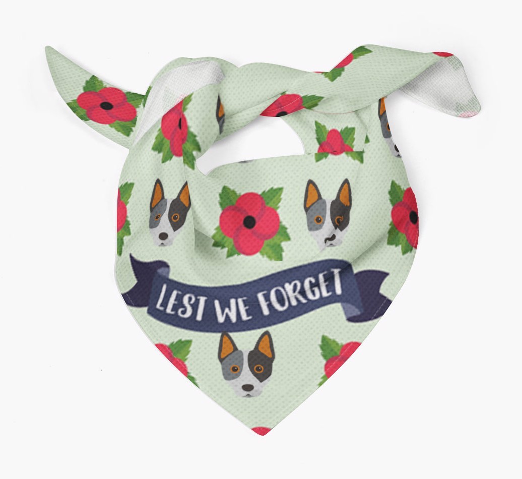 'Lest We Forget' - Personalised {breedFullName} Remembrance Day Banana