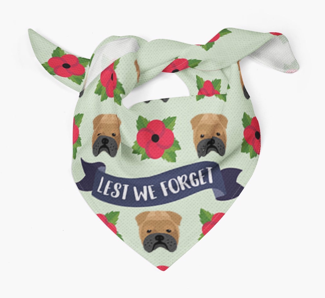 'Lest We Forget' - Personalised {breedFullName} Remembrance Day Banana