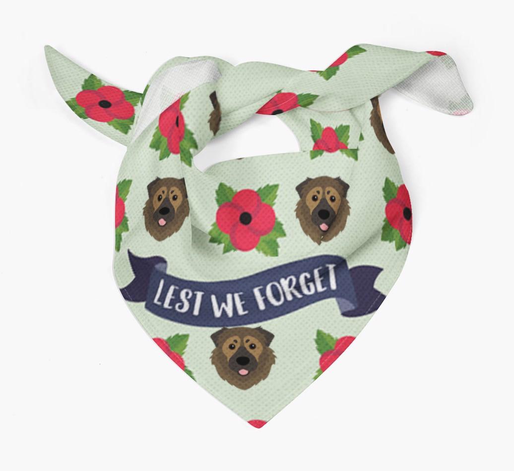 'Lest We Forget' - Personalised {breedFullName} Remembrance Day Banana
