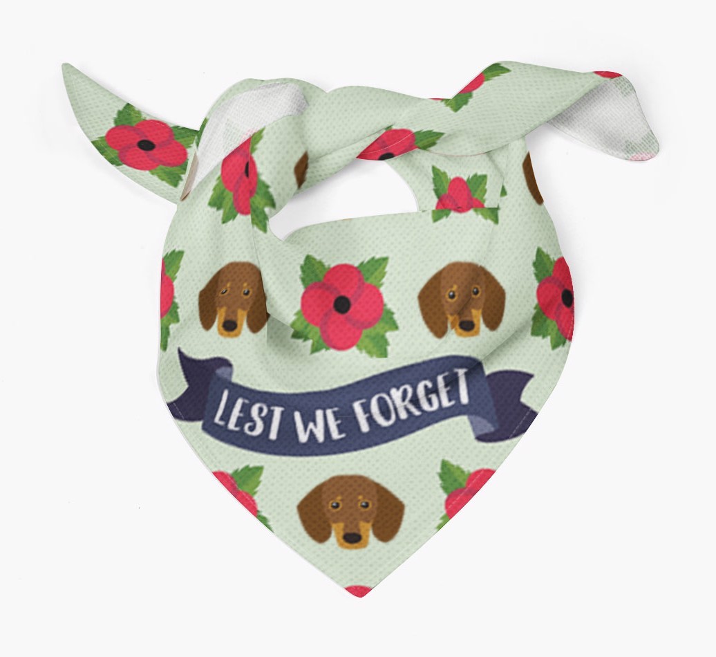'Lest We Forget' - Personalised {breedFullName} Remembrance Day Banana