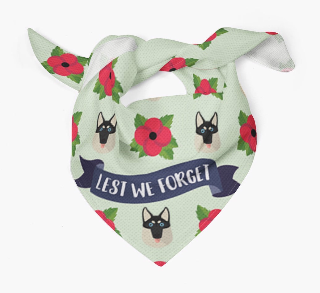 'Lest We Forget' - Personalised {breedFullName} Remembrance Day Banana