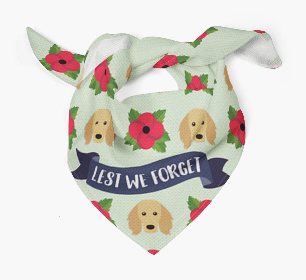 'Lest We Forget' - Personalised {breedFullName} Remembrance Day Banana
