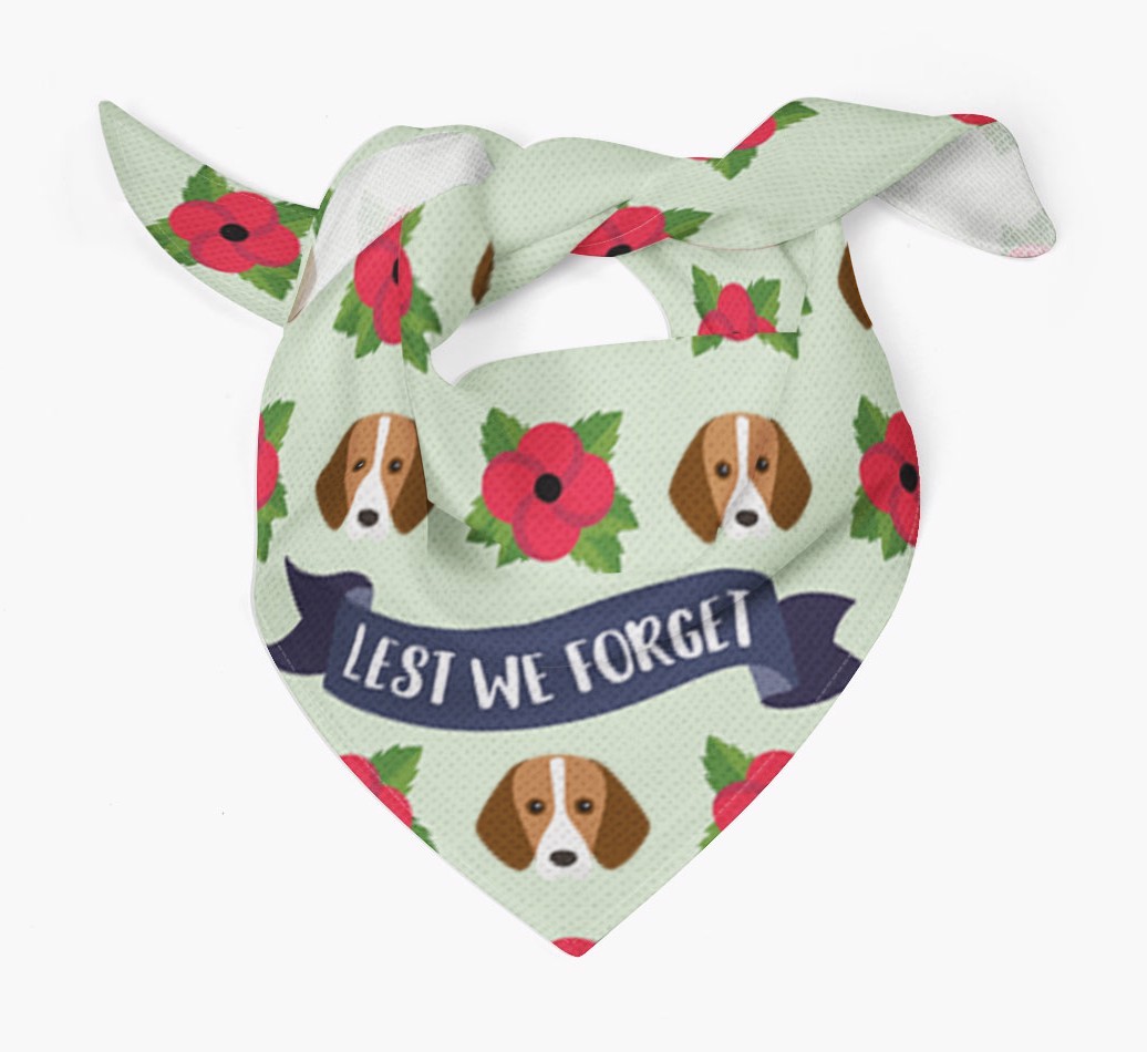 'Lest We Forget' - Personalised {breedFullName} Remembrance Day Banana