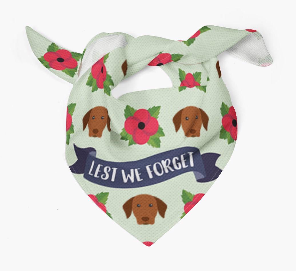 'Lest We Forget' - Personalised {breedFullName} Remembrance Day Banana