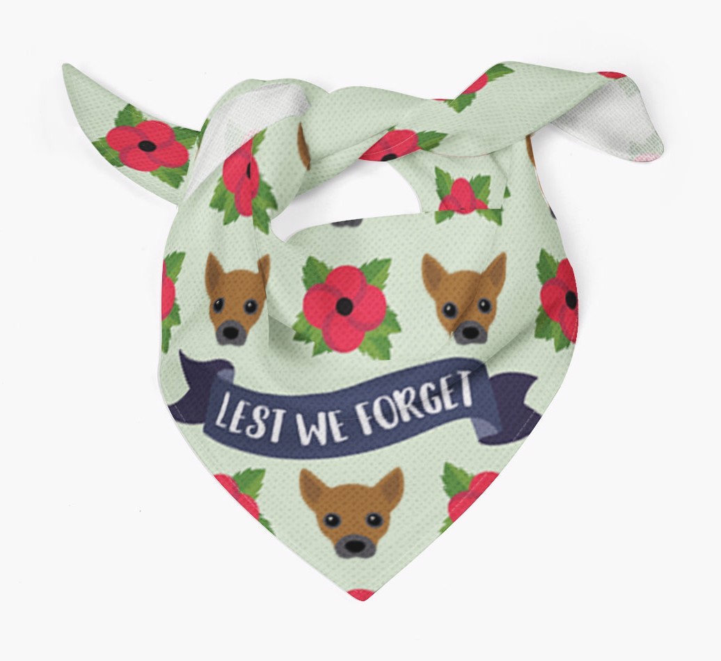 'Lest We Forget' - Personalised {breedFullName} Remembrance Day Banana