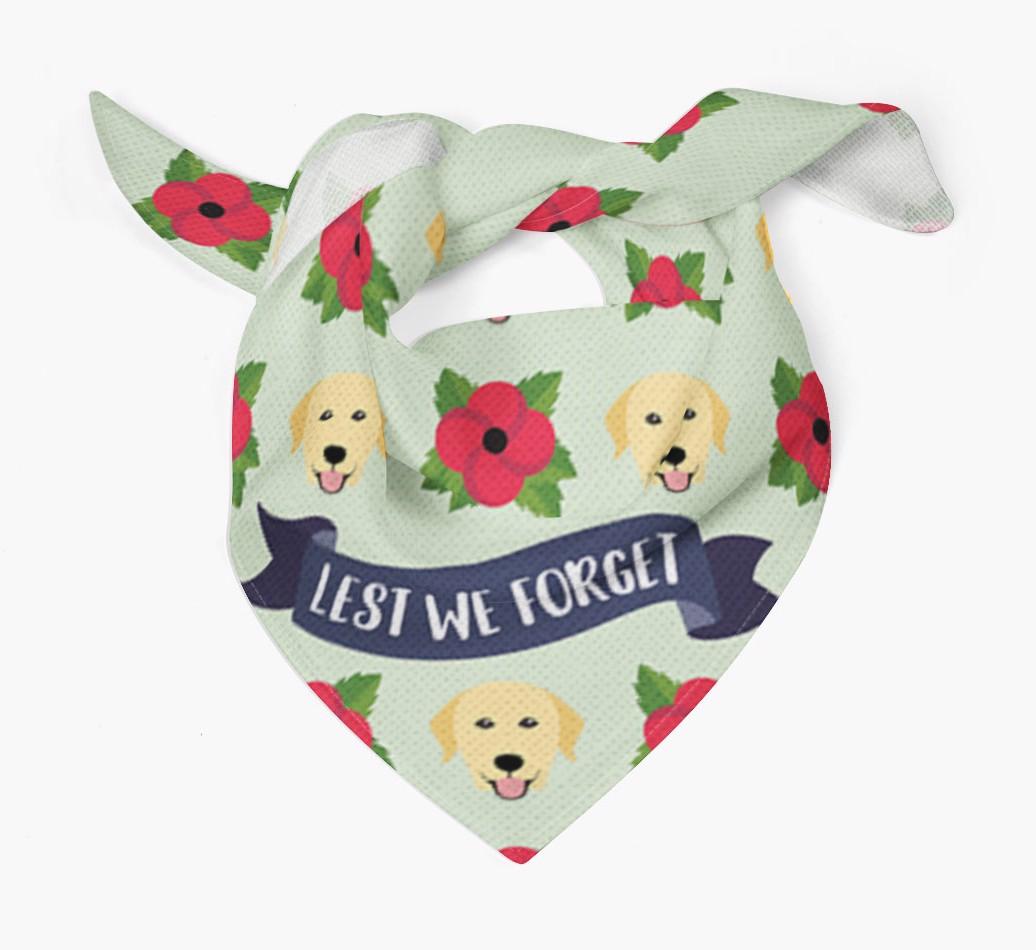 'Lest We Forget' - Personalised {breedFullName} Remembrance Day Banana