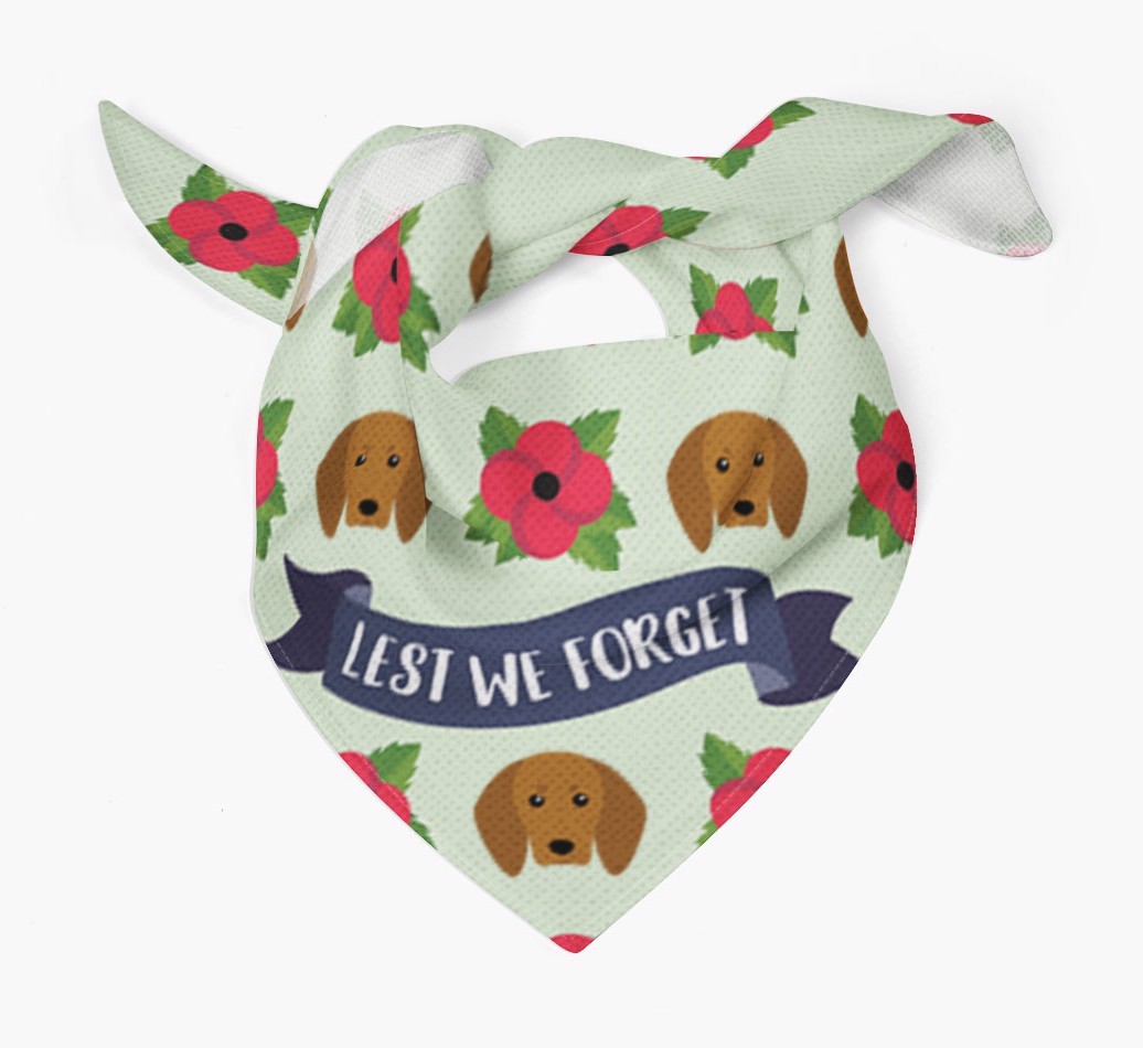 'Lest We Forget' - Personalised {breedFullName} Remembrance Day Banana