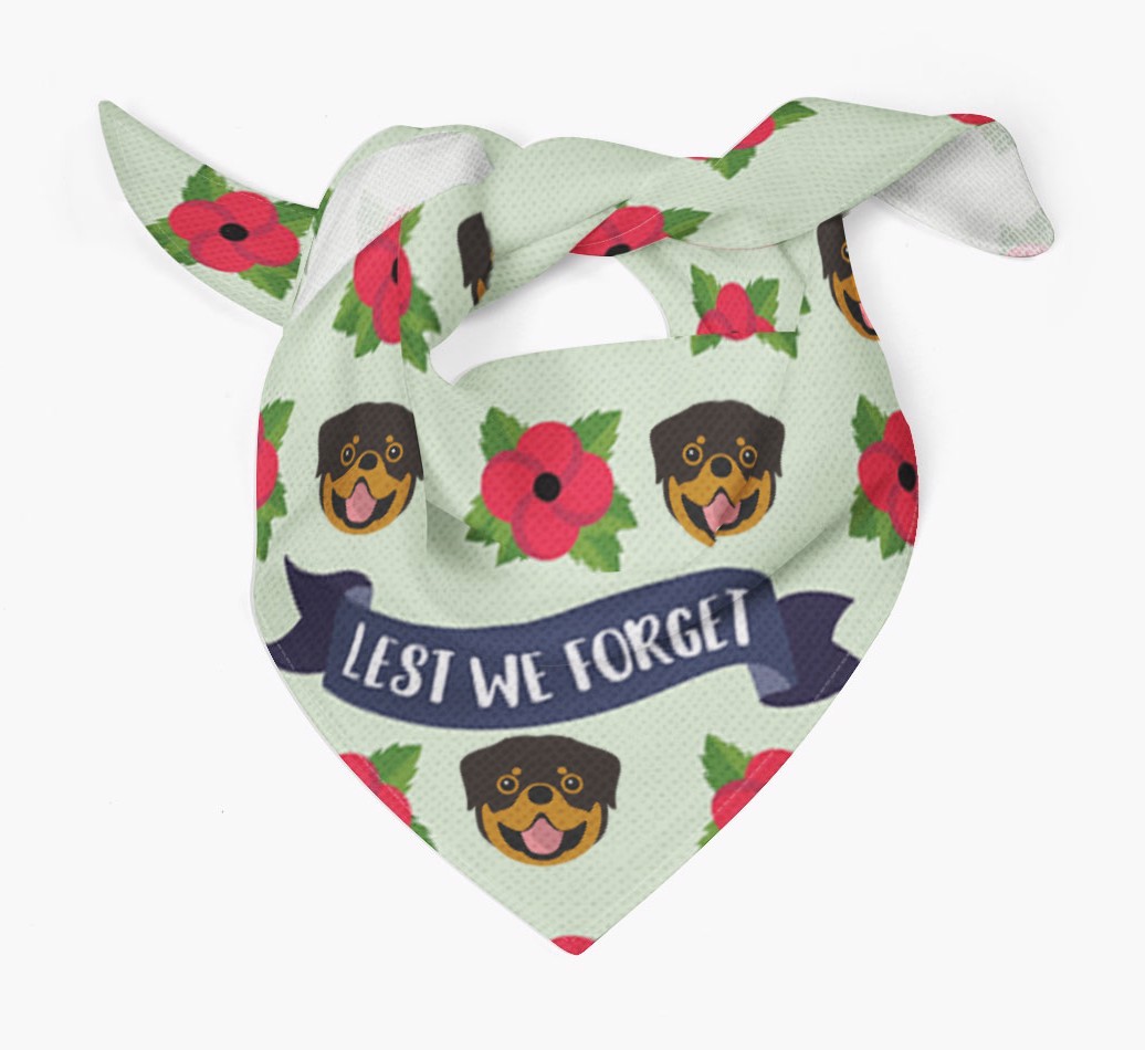 'Lest We Forget' - Personalised {breedFullName} Remembrance Day Banana