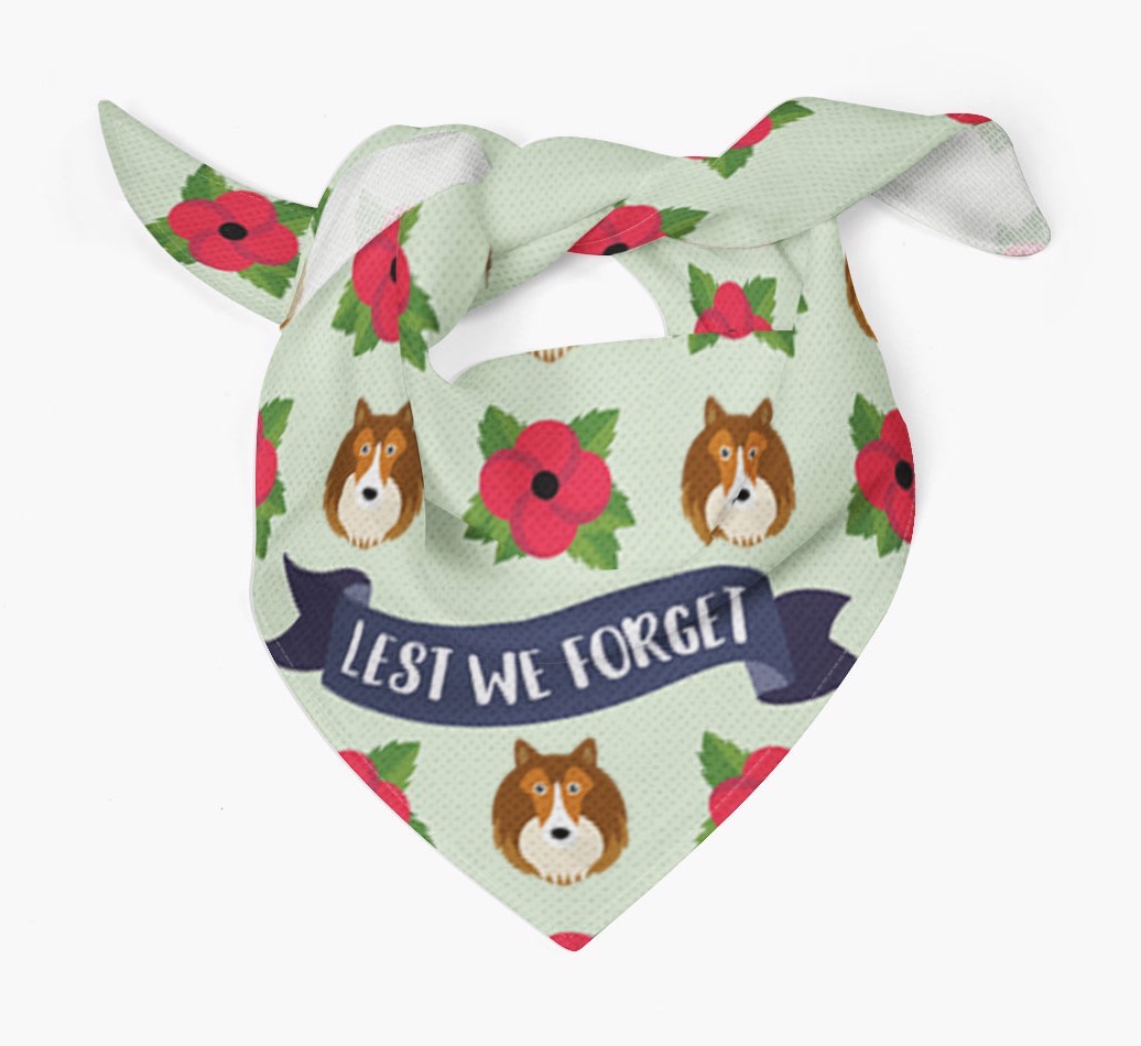 'Lest We Forget' - Personalised {breedFullName} Remembrance Day Banana