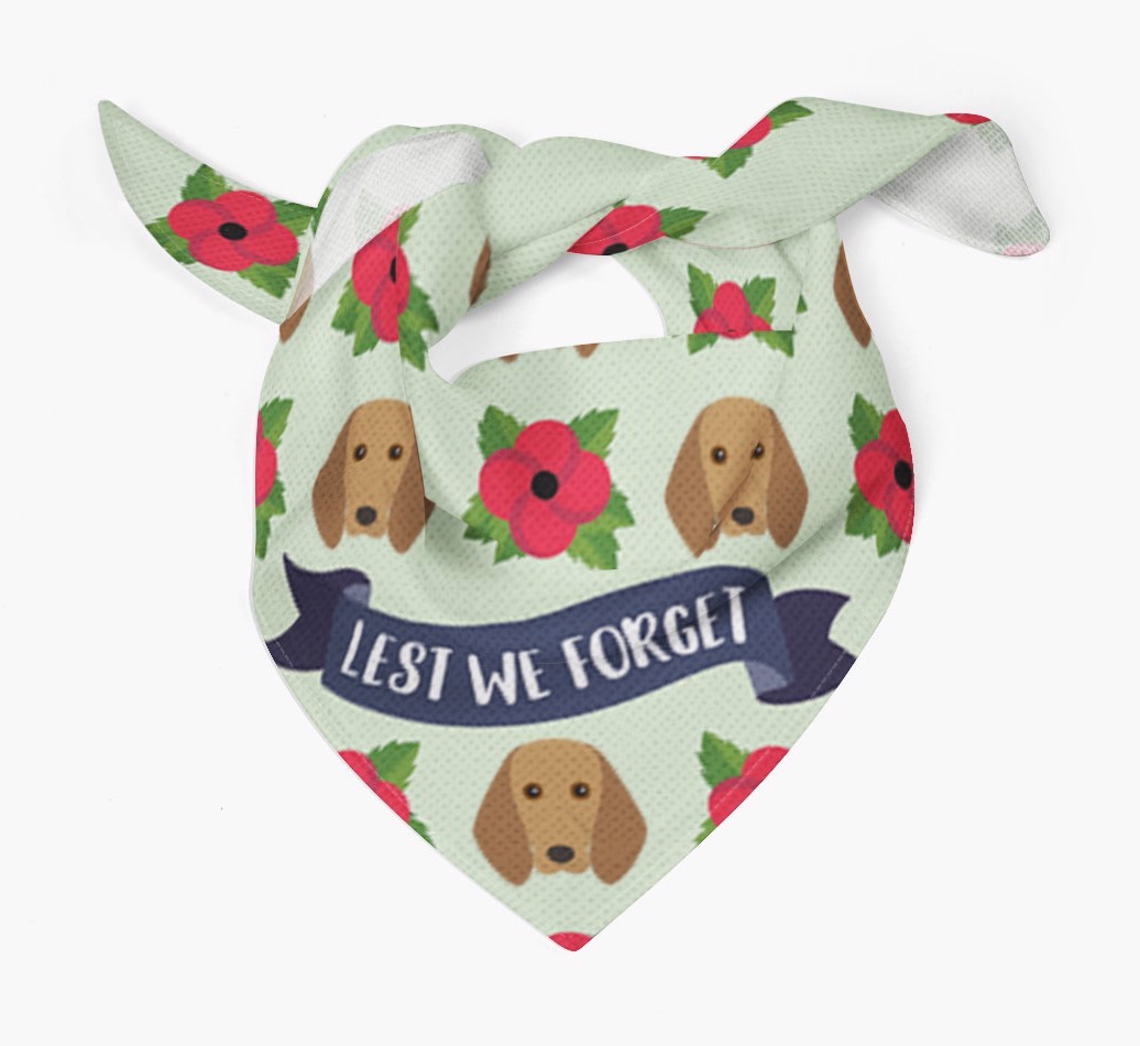 'Lest We Forget' - Personalised {breedFullName} Remembrance Day Banana