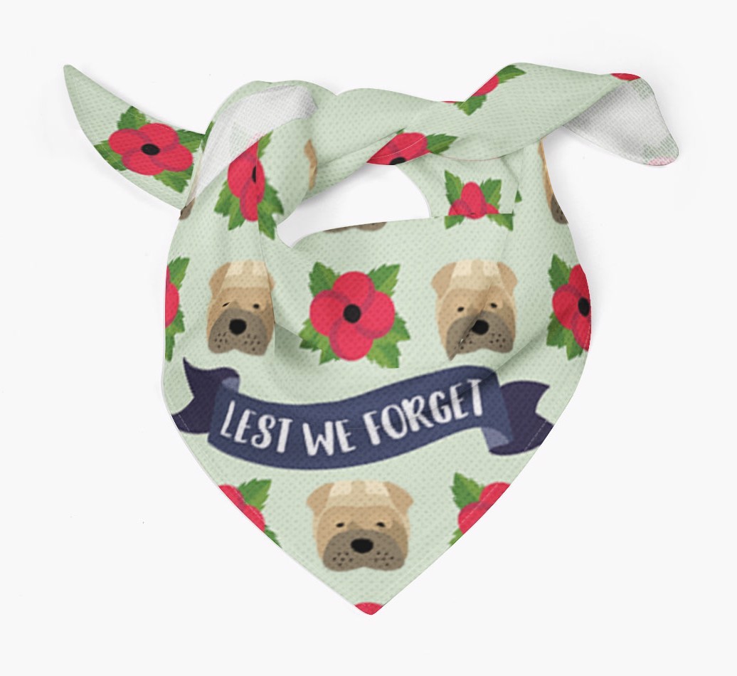 'Lest We Forget' - Personalised {breedFullName} Remembrance Day Banana