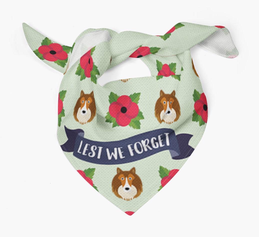 'Lest We Forget' - Personalised {breedFullName} Remembrance Day Banana