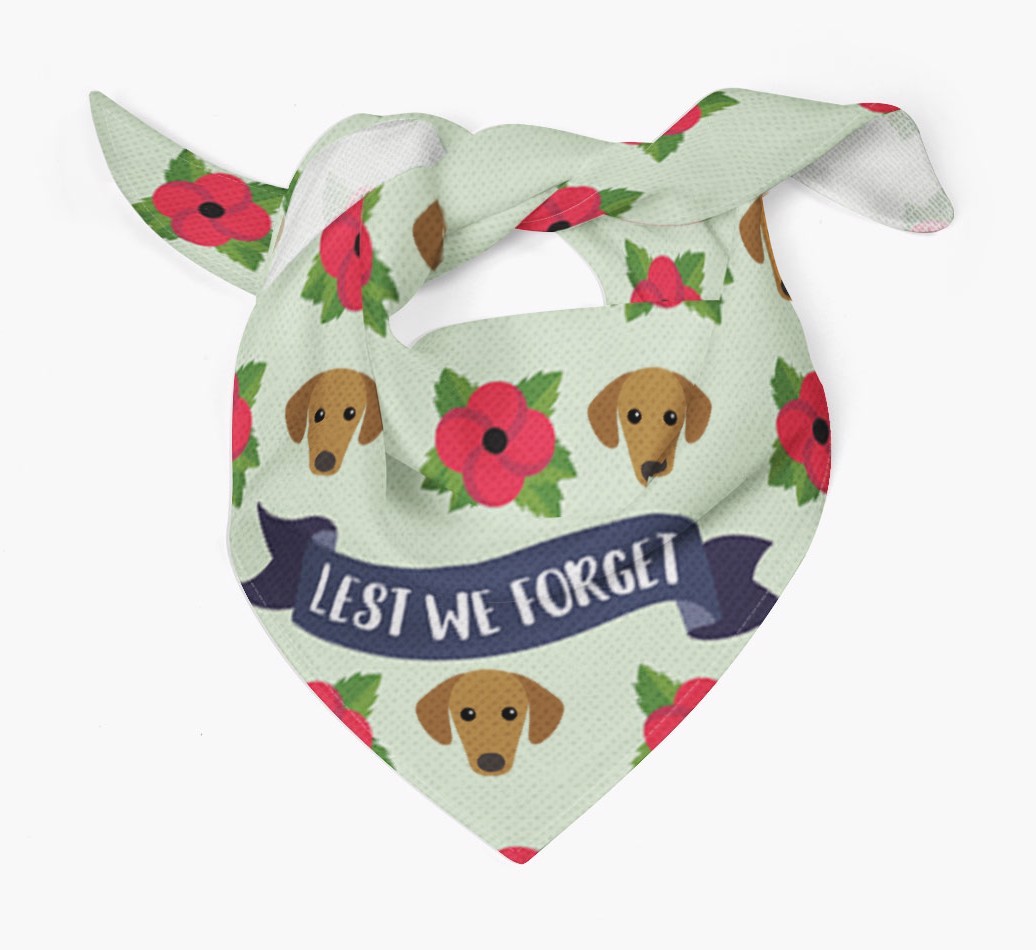 'Lest We Forget' - Personalised {breedFullName} Remembrance Day Banana