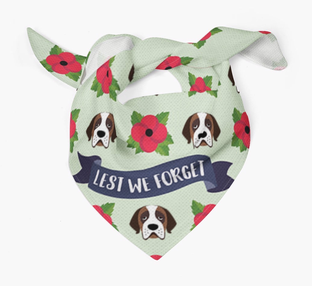 'Lest We Forget' - Personalised {breedFullName} Remembrance Day Banana