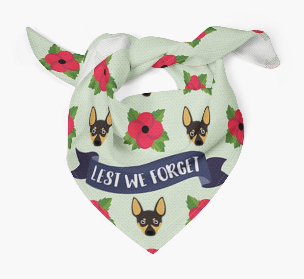 'Lest We Forget' - Personalised {breedFullName} Remembrance Day Banana