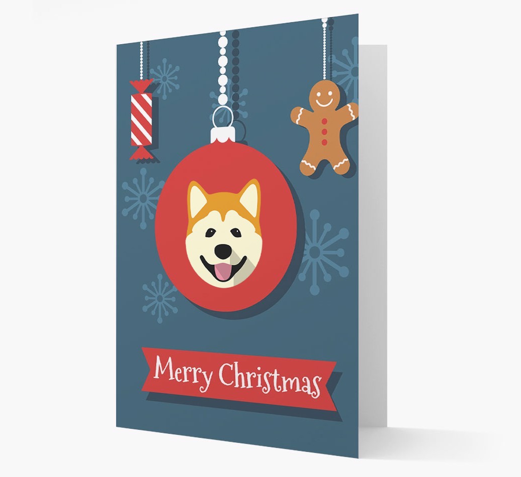 {breedCommonName} Ornament Christmas Card