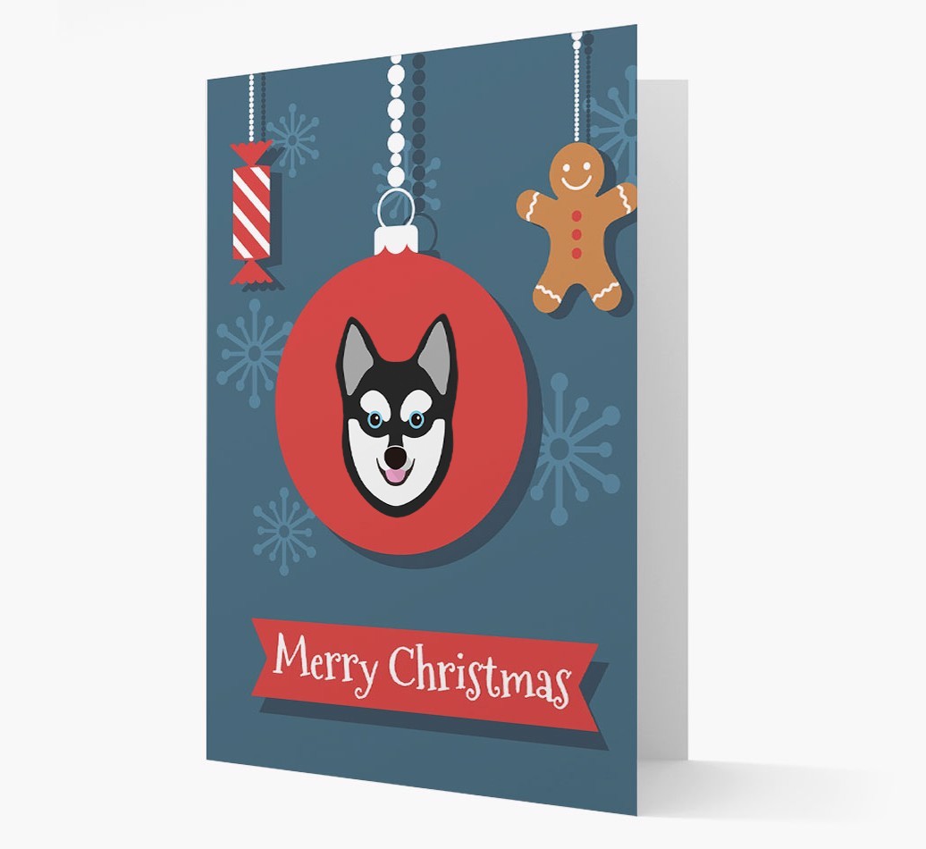 {breedCommonName} Ornament Christmas Card