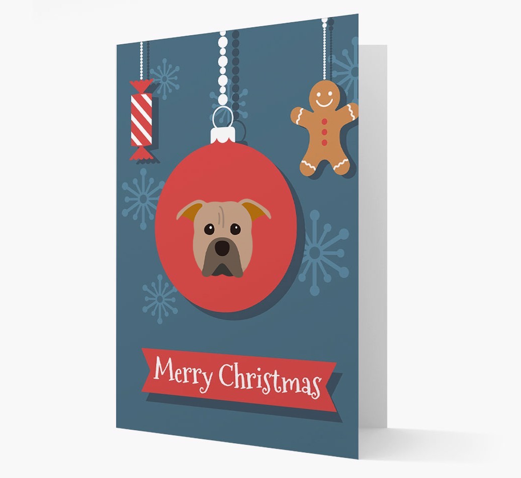 {breedCommonName} Ornament Christmas Card