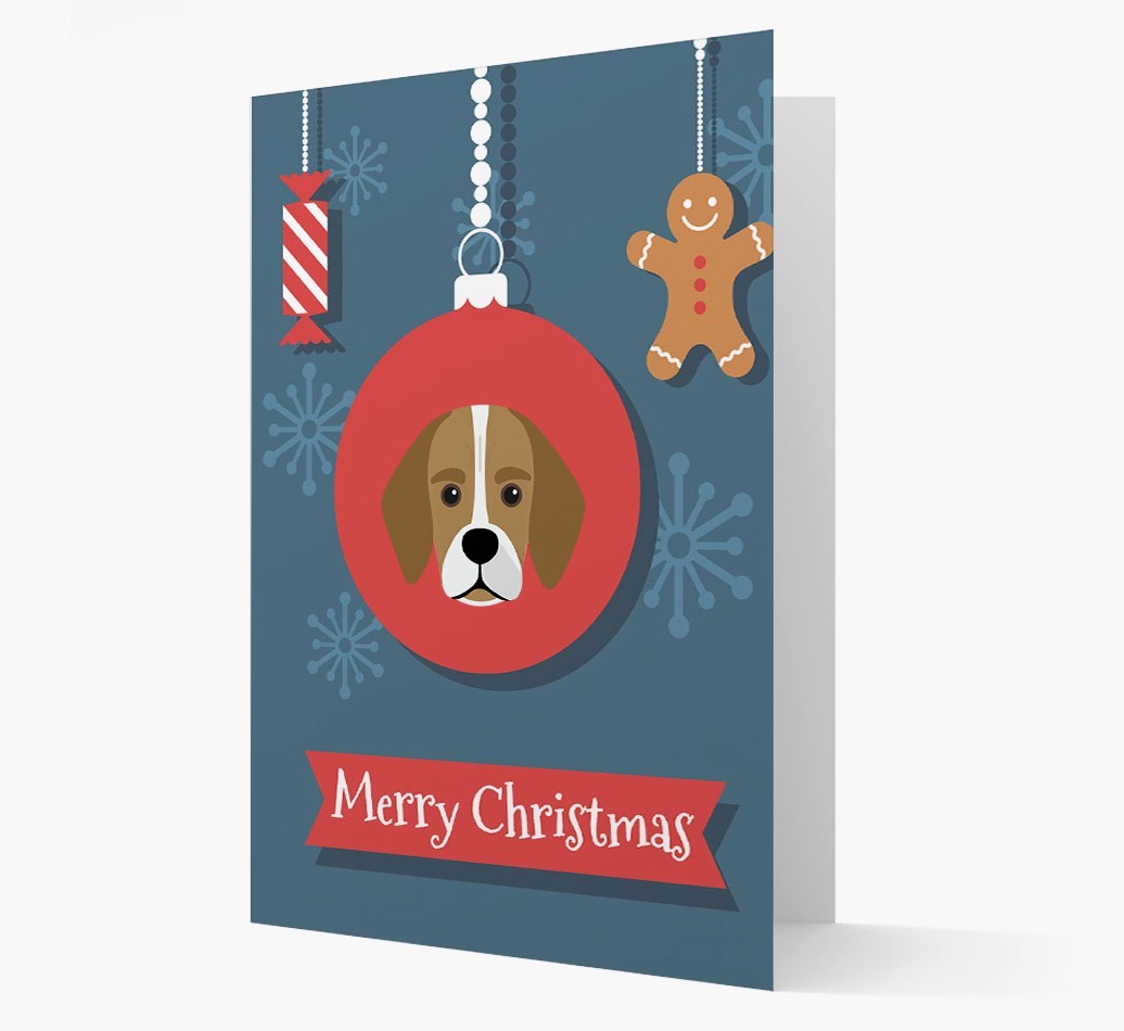 {breedCommonName} Ornament Christmas Card